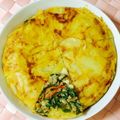 アダム王子♡'s cooksnap of when they made 挽肉 じゃがいも ピーマンの和風オムレツ.