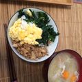 かなこれんじゃあ's cooksnap of when they made 簡単絶品野菜たっぷり３色そぼろ丼.