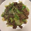 ナッツぐーすママ's cooksnap of when they made 牛肉とレタスのオイスターソース炒め.