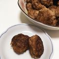 クックXLV4YG☆'s cooksnap of when they made ｼｿ＆ﾚﾝｺﾝ入り一口ﾊﾝﾊﾞｰｸﾞ.