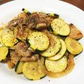 クックBX8C1S☆'s cooksnap of when they made 鶏肉とズッキーニのオイマヨ炒め♪.