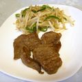 龍青空ママ's cooksnap of when they made ちょい食べ焼肉☆もやし添え.