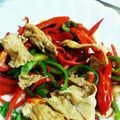 MMkik0's cooksnap of when they made 豚肉ピーマンと春雨の甘辛炒め.