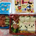 しゅうとぼん's cooksnap of when they made キティサンドイッチキャラ弁＋コリラックマ.