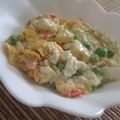 miyuki12's cooksnap of when they made 春色副菜☆Gピースカニカマ豆腐の卵とじ.