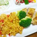 B子chan's cooksnap of when they made 炊飯器で簡単✩鶏もも肉のジャンバラヤ.