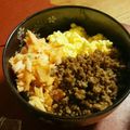 黒パプリカ's cooksnap of when they made 我が家の三色丼☆”.