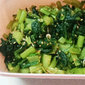 オユカッチ's cooksnap of when they made 小松菜と小エビのゴマ和え♪.