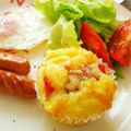 chikky☆lab's cooksnap of when they made これバターなし?朝食ダブルチーズマフィン.