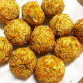 ３匹の大ぶたママ's cooksnap of when they made 簡単　かぼちゃのいが栗揚げ.