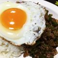 ありす〜け's cooksnap of when they made 簡単！大葉の和風ガパオライス.