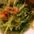 のりこ♪'s cooksnap of when they made 豆苗とキムチのごま和え.