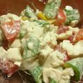★★mococo★★'s cooksnap of when they made オクラとトマトと豆腐のゴママヨサラダ.