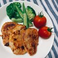 maemekko's cooksnap of when they made 豚ヒレ肉のマヨ焼き.