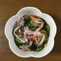 早起きまま's cooksnap of when they made ✿もずく酢きゅうりじゃこカニカマ✿.