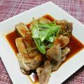 またんぱ's cooksnap of when they made 蒸し鶏のピリ辛ネギソースがけ.