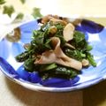 ももいろさくら's cooksnap of when they made ツルムラサキと舞茸のガーリック炒め.