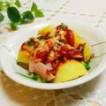 旦那は皿洗い's cooksnap of when they made 簡単♫じゃが芋とウィンナーのチーズ焼き☆.