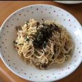 宮ちゃんママ's cooksnap of when they made ワンポットパスタ☆豆乳めんたいクリーム.