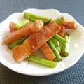 簡単手抜きママ's cooksnap of when they made ハムのバターハニーバル炒め(*^^*).
