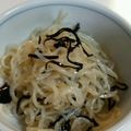ぶんちょ♪'s cooksnap of when they made 炒めしらたきの塩昆布あえ♪.