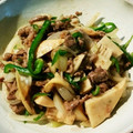sarathina's cooksnap of when they made 牛コマの柚子こしょう炒め.