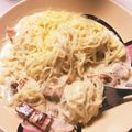 Kisa115's cooksnap of when they made ダイエットにも◎！白滝カルボナーラ.