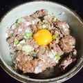 Rin介's cooksnap of when they made 簡単＆節約！豚ひき肉ＤＥねぎ塩卵丼♪.