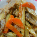 クック6ASLB4☆'s cooksnap of when they made 簡単に豚肉とごぼうの甘辛みそ炒め.