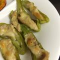 ぴないち's cooksnap of when they made しし唐のクリチ詰めロースト　ビール最高！.