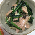 anとも's cooksnap of when they made 魚肉ソーセージとほうれん草のマヨ炒め.
