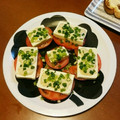 myrose's cooksnap of when they made 豆腐とまるごとトマトの和風カプレーゼ.