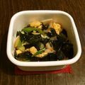 a〜〜chan's cooksnap of when they made 元気ハツラツ！肉厚わかめと卵の炒め物.