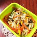 二角形's cooksnap of when they made ピーマン・にんじん・もやしの塩昆布和え.