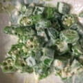 AINA★0621's cooksnap of when they made 簡単♪オクラの胡麻からしマヨ和え.