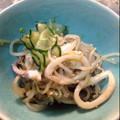 クックKMOJOC☆'s cooksnap of when they made イカともやしとキュウリのさっぱりサラダ♪.