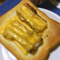 ブランディ's cooksnap of when they made こんがりチーズの照り焼き竹輪トースト！.