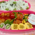 にゃにゃ☆☆☆'s cooksnap of when they made お弁当に♪スパムのクルクル卵焼き♪.