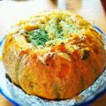 youko419's cooksnap of when they made 本格的かぼちゃ丸グラタン！.