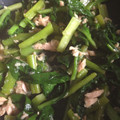 うーーやん's cooksnap of when they made つるむらさきとツナの炒めもの.