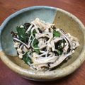 ウミ★'s cooksnap of when they made 【味付け不要】モロヘイヤと塩昆布の和え物.