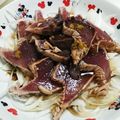 ネコ歩き's cooksnap of when they made 簡単！柚子胡椒ポン酢で鰹のたたき♬.