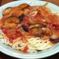 ★はるひ★'s cooksnap of when they made トマトとナスのパスタ☆.