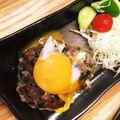 ＊＊yococo＊＊'s cooksnap of when they made ＜リメイク＞餃子の具で作る月見ハンバーグ.
