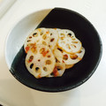 ponykopony's cooksnap of when they made 蓮根の梅おかか和え.