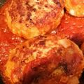 chezmanya's cooksnap of when they made 簡単♫豚ひき肉でトマト煮込みハンバーグ.