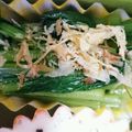 ☆めめめ★'s cooksnap of when they made 給食食材食べてみて　小松菜のお浸し.