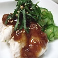 まさべこ's cooksnap of when they made 鶏むね肉ときゅうりの小鉢✿梅肉だれ.