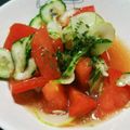 たんたん　's cooksnap of when they made 冷たいスープサラダ　～胡瓜・トマト～.