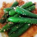 xkikax's cooksnap of when they made 【材料これだけ】超簡単インゲンのごま和え.